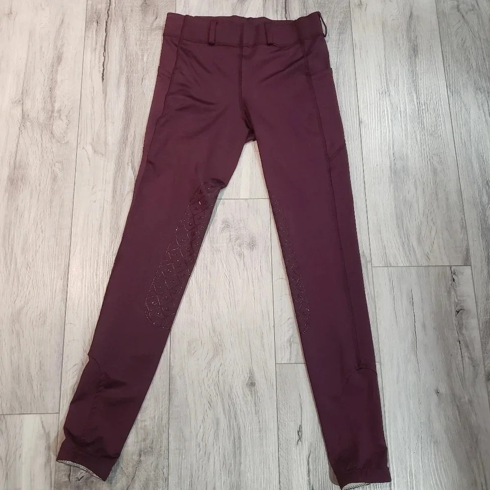 Ovation Womans Riding Tights Size 28  (wine)